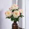 12-Pack: White & Pink Peony Bush with 5 Silk Flowers, Floral Home by Artificial Flowers